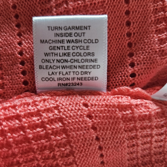 New York & Company Coral Crew Neck Sweater Sz XS - Picture 4 of 7